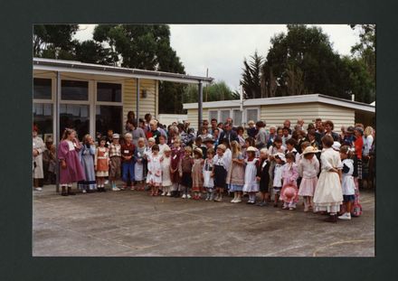 Pupils of Aokautere School dressed in Period Costume for the Centenary of the School