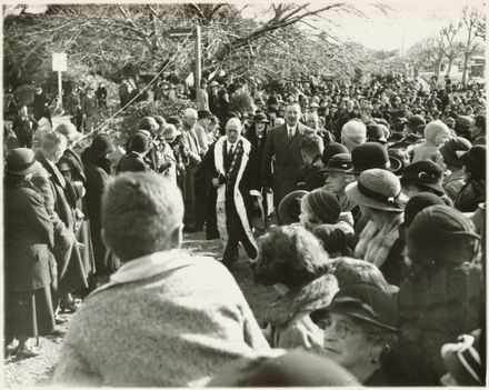 Opening of the Fitzherbert Bridge