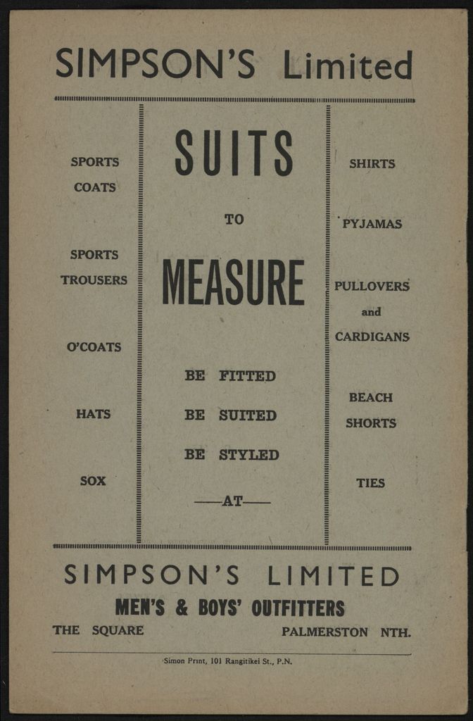 Manawatu Boxing Association Empire Games Boxing Trials Souvenir Programme 7