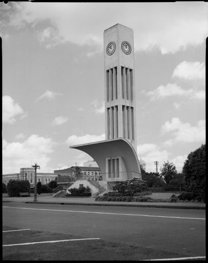 "Clock tower, The Square after construction"
