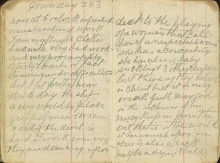 Shipboard diary p32
