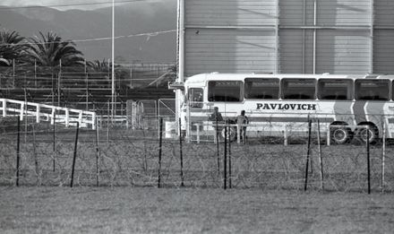 Barbed wire at the Showgrounds