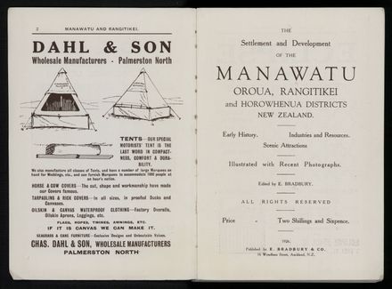 Bradbury's Illustrated Series No. XI. Manawatu and Rangitikei Districts 3