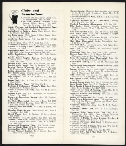 Visitors Guide Palmerston North and Feilding: September 1960 - 8