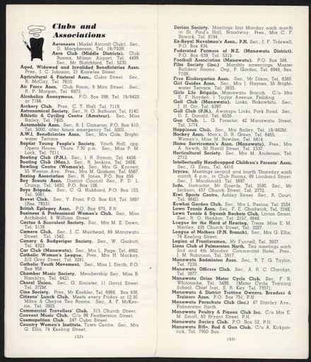 Visitors Guide Palmerston North and Feilding: September 1960 - 8