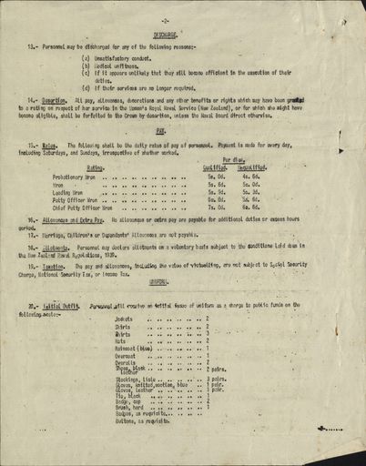 Memorandum: Women's Royal Naval Service (New Zealand) conditions of service Page 2