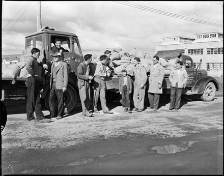 "Jaycees Enjoy a Well-Earned Rest" Lime (Fertiliser) Delivery