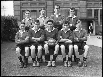 2nd XI football team, Palmerston North Technical High School