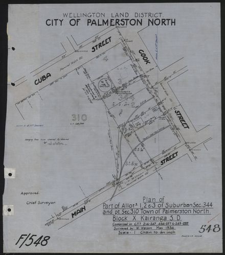 Survey Plans (subdivisions) 1938 - 1951