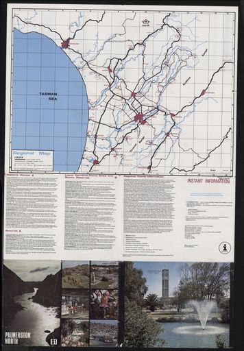 Palmerston North map and information pamphlet