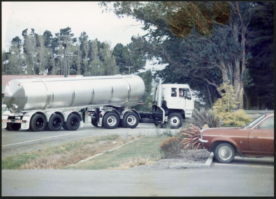 Large tanker with Mitsubishi cab