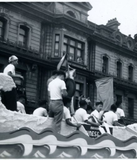 Manawatu Chinese Society Float - 1952 Jubilee Celebrations