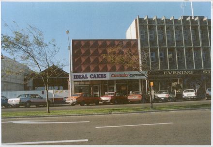 The Square - shops and the Manawatū Evening Standard building