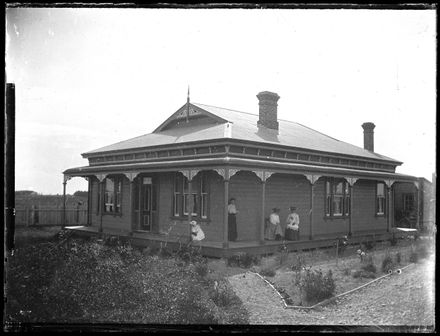 Unidentified Group on Porch of Villa Unidentified Group on Porch of Villa