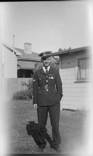 Murray Pike in band uniform