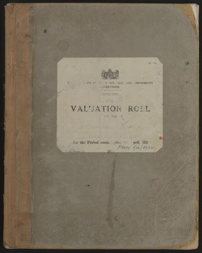Valuation Roll, Fitzherbert Riding - Resource cover image
