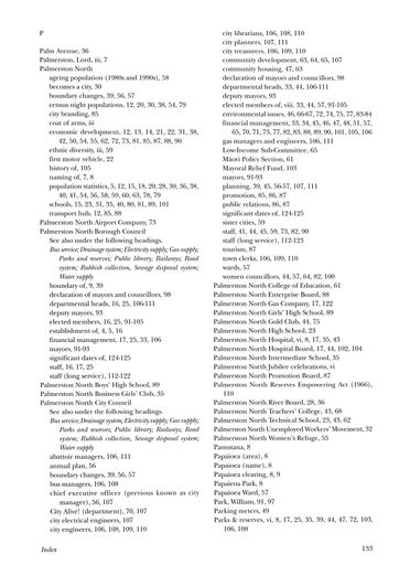 Council and Community: 125 Years of Local Government in Palmerston North 1877-2002 - Page 143