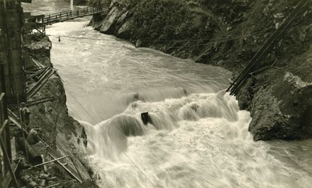 Mangahao River in Flood - Mangahao Electric Power Scheme - Resource cover image