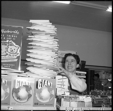 "Mrs. P.E. Radford" Staff at the New Woolworths