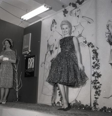 Miss New Zealand at Milne and Choyce Department Store