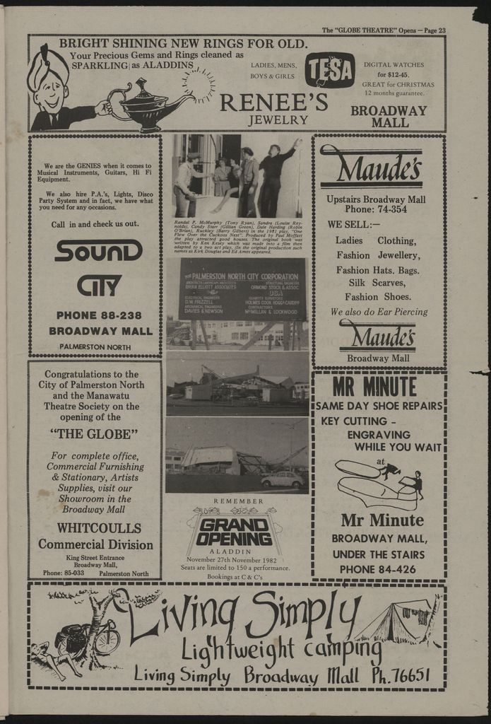 "The Globe Theatre Opens" Commemorative Newspaper 23