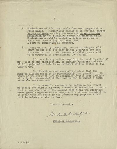 Women's War Service Auxiliary meeting of delegates template Page 2