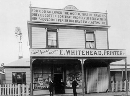 E Whitehead, Printer, 484 Main Street