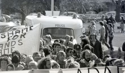 Protesters arrested in Anti-Springbok Tour march