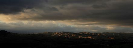 View of Te Apiti Wind Farm from Valley Road, Pohangina