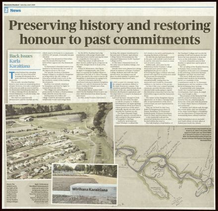 Back Issues:  Preserving history and restoring honour to past commitments