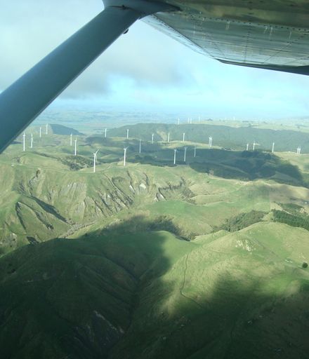 Flying over the Manawatū