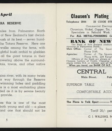 Palmerston North Diary: April 1958 5