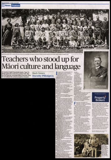 Back Issues:  Teachers who stood up for Māori culture and language