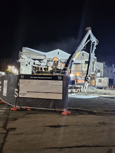 High Flyers partial demolition