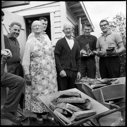 "Wood Project by Jaycees" Firewood Delivered to Pensioners