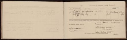 Marriage register 1870 - 1880