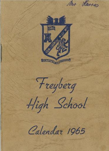 Freyberg High School Calendar, 1965