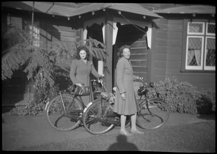Two women with bicycles at Brooklynne, Sanson - Resource cover image
