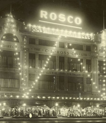 C M Ross Co Ltd lit up for its 50th jubilee