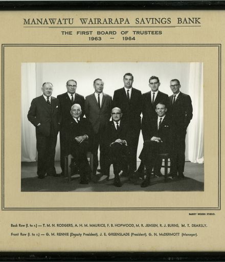 First Board of Trustees – Manawatu Wairarapa Savings Bank