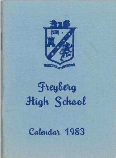 Freyberg High School Calendar, 1983