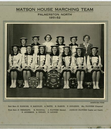 Matson House Marching Team, 1951-1952