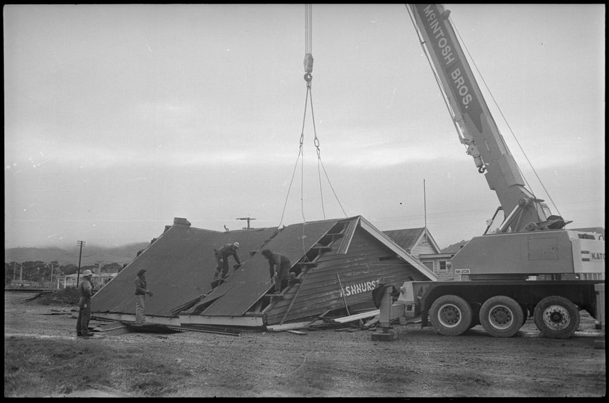 Collapsed building in Ashhurst
