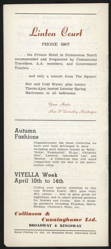Visitors Guide Palmerston North and Feilding: April 1961 - 13