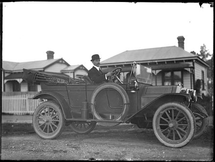 Dapper Man in Automobile