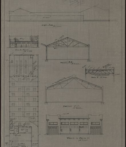 Plan, thought to be for a Garage, King Street
