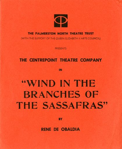 Wind in the Branches of the Sassafras - Centrepoint Theatre programme