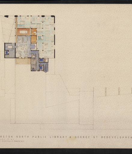Architectural Plans of the redevelopment of the C M Ross building into the Palmerston North City Library 21