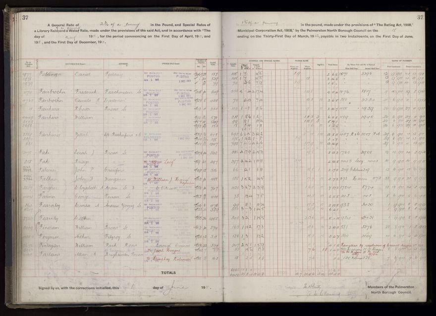 Rate book, 1911-1912 - 2021Pa_PNCC2-23-2-V19_034000-0040