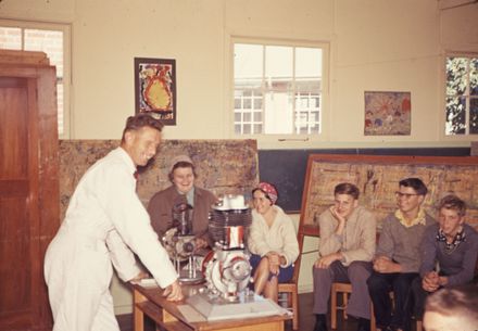 Palmerston North Motorcycle Training School - Class 23 - Second Saturday - Peter C. gives lecture